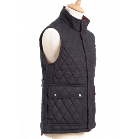 Gilet matelassé en coton ciré