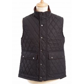 Gilet matelassé en coton ciré