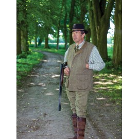 Gilet de chasse en tweed