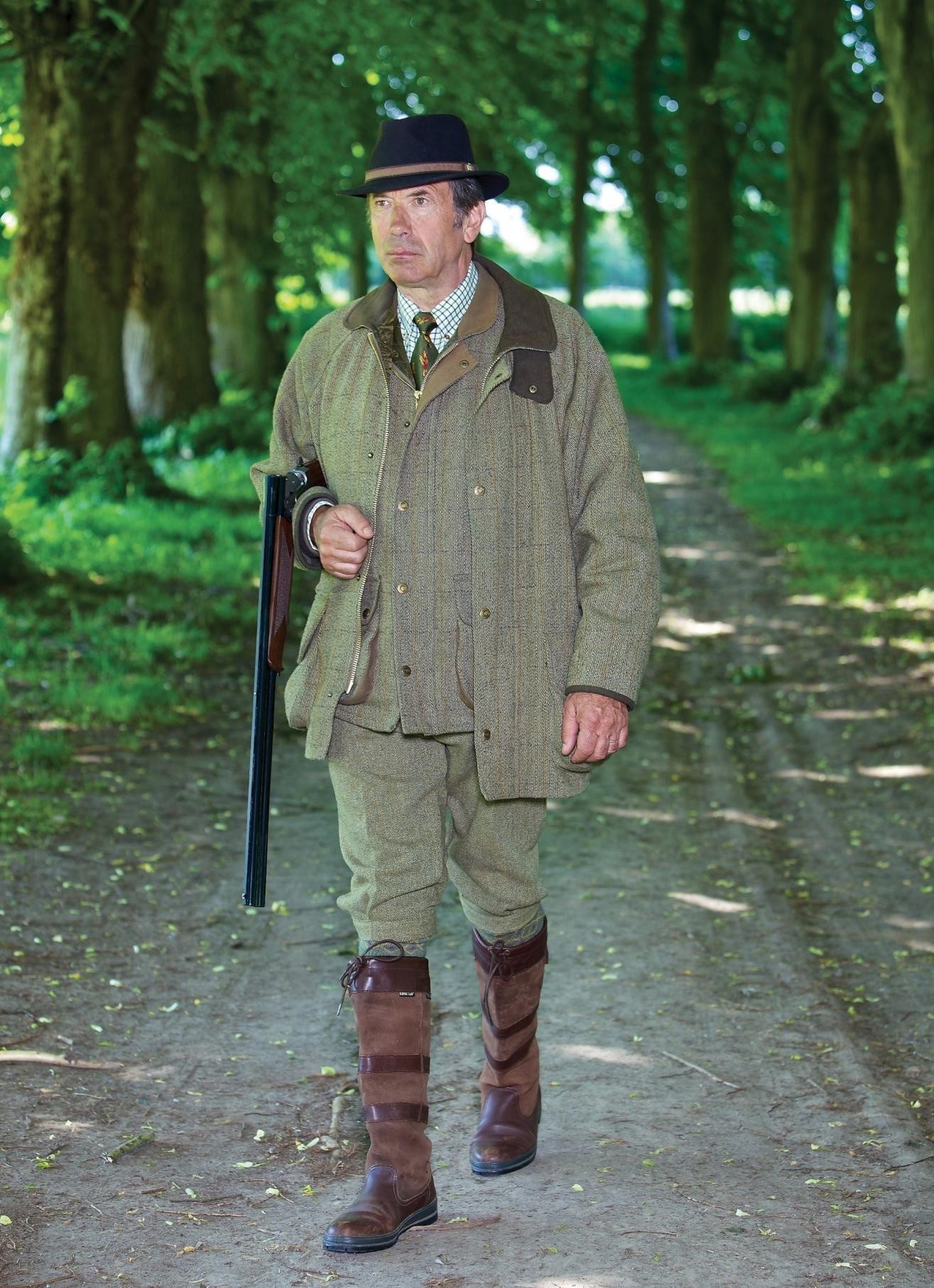 Veste de chasse en tweed avec mebrane waterproof 100 % imperméable