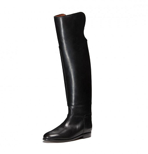 Prise de mesure pour botte de vènerie