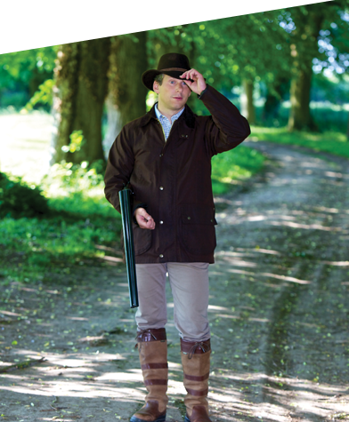 Veste de chasse en coton huilé